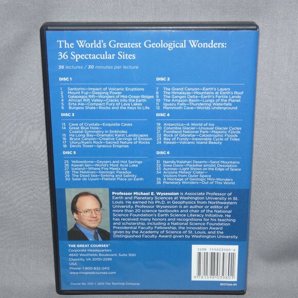 Great Courses World's Greatest Geological Wonders 36 Lectures on 6 DVDs - Picture 2 of 5